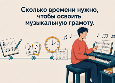 Сколько времени вам&nbsp;нужно, чтобы освоить элементарную теорию музыки? Разбираем по этапам &mdash; от первых недел...